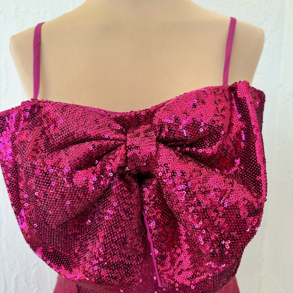 Ronny Kobo Pink Sequin Bow Dress - Picture 2 of 10